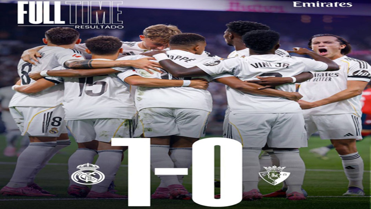 Real Madrid Menang Tipis 1-0 Atas Osasuna