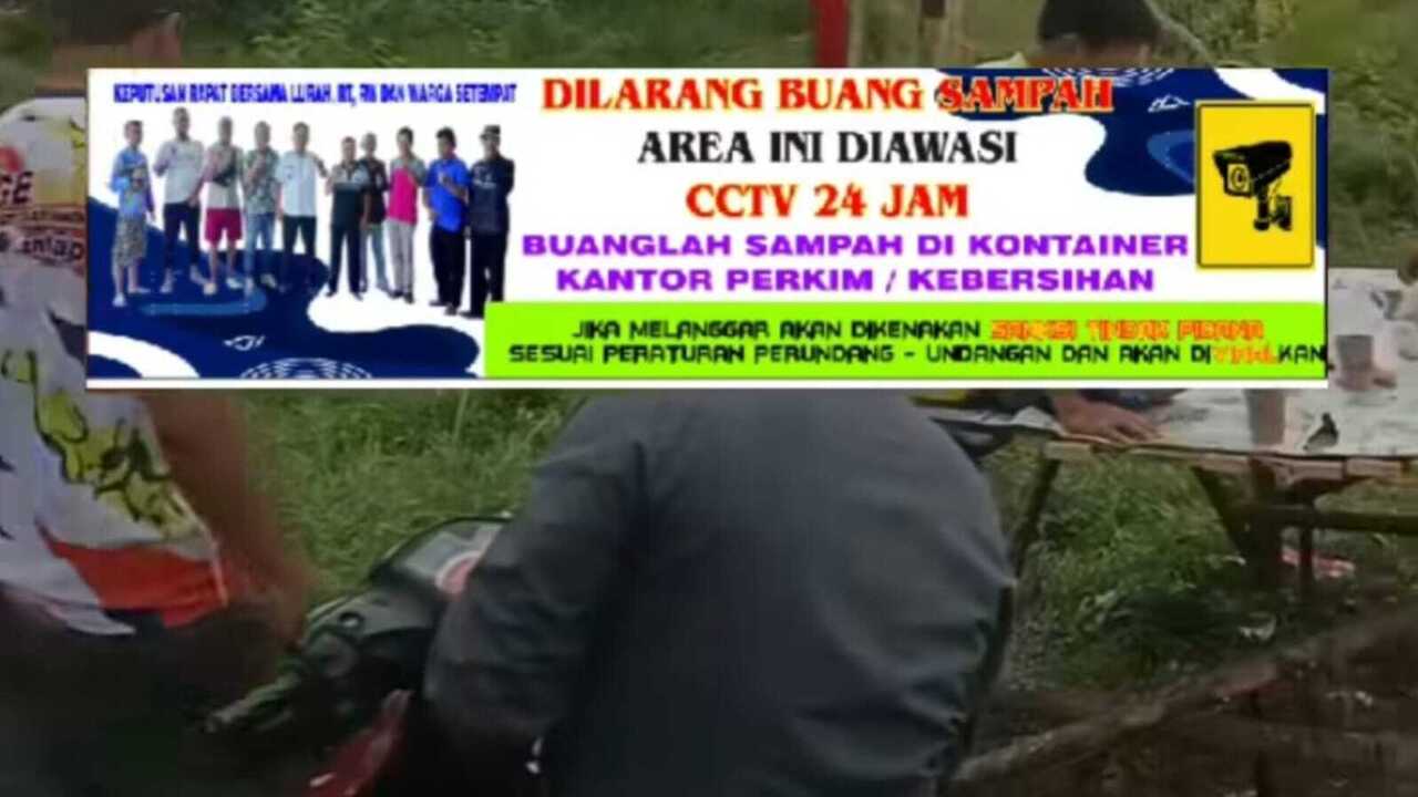 Warga Perumnas Griya Sriwijaya Kartini Pasang CCTV, Cegah Pembuangan Sampah Sembarangan