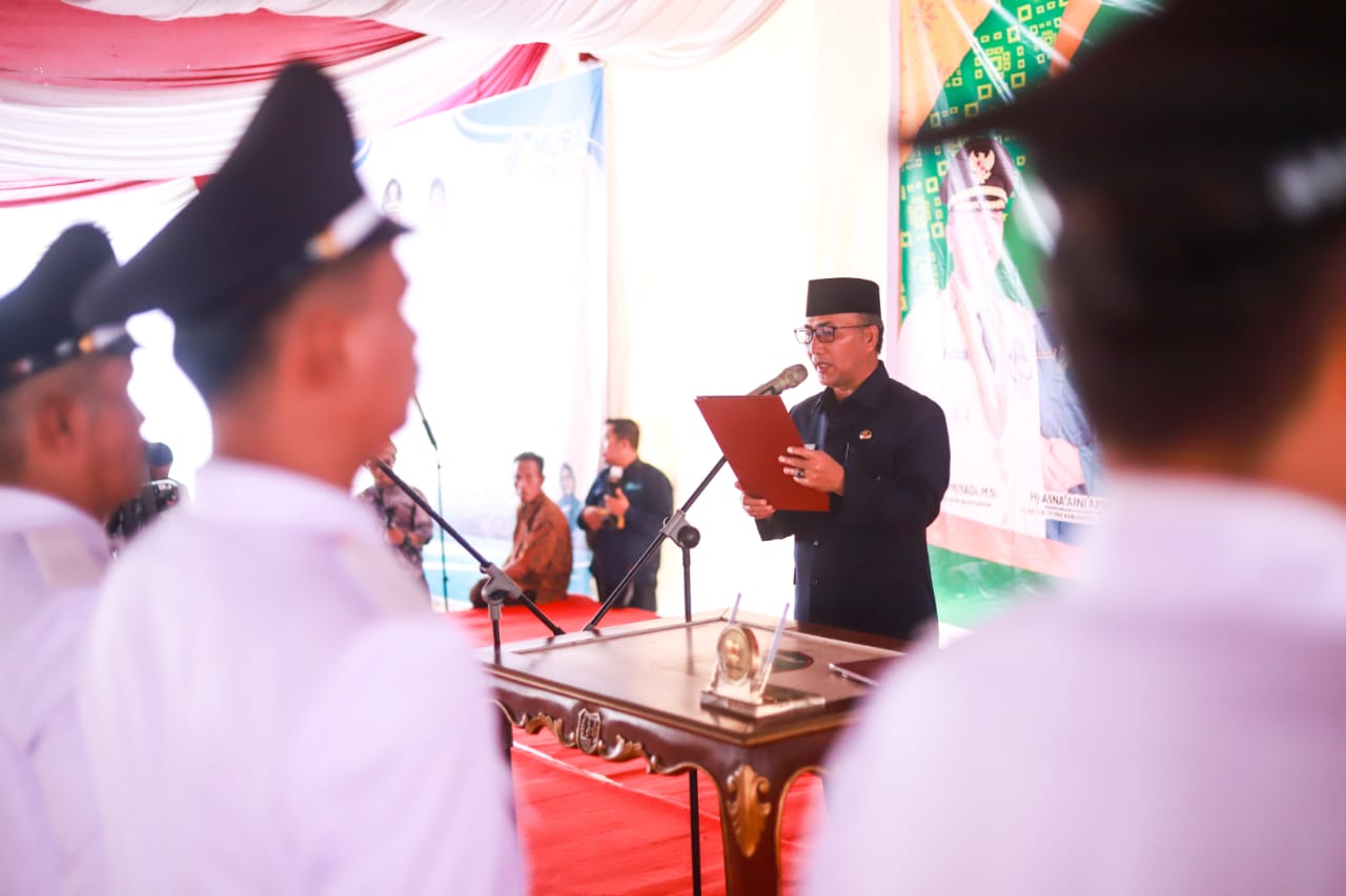 Usai Dilantik, Kades di Tungkal Jaya Serukan Ikrar Dukung Program Pj Bupati 