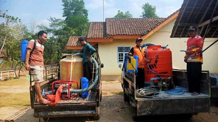 Kades di OKI 'Sulap' Mobil Bak Terbuka Jadi Armada ‘Tempur’ Buru Karhutla