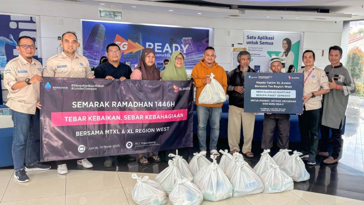 Semarak Ramadhan 1446H Karyawan XL Axiata Berbagi Kebaikan di Sumatera