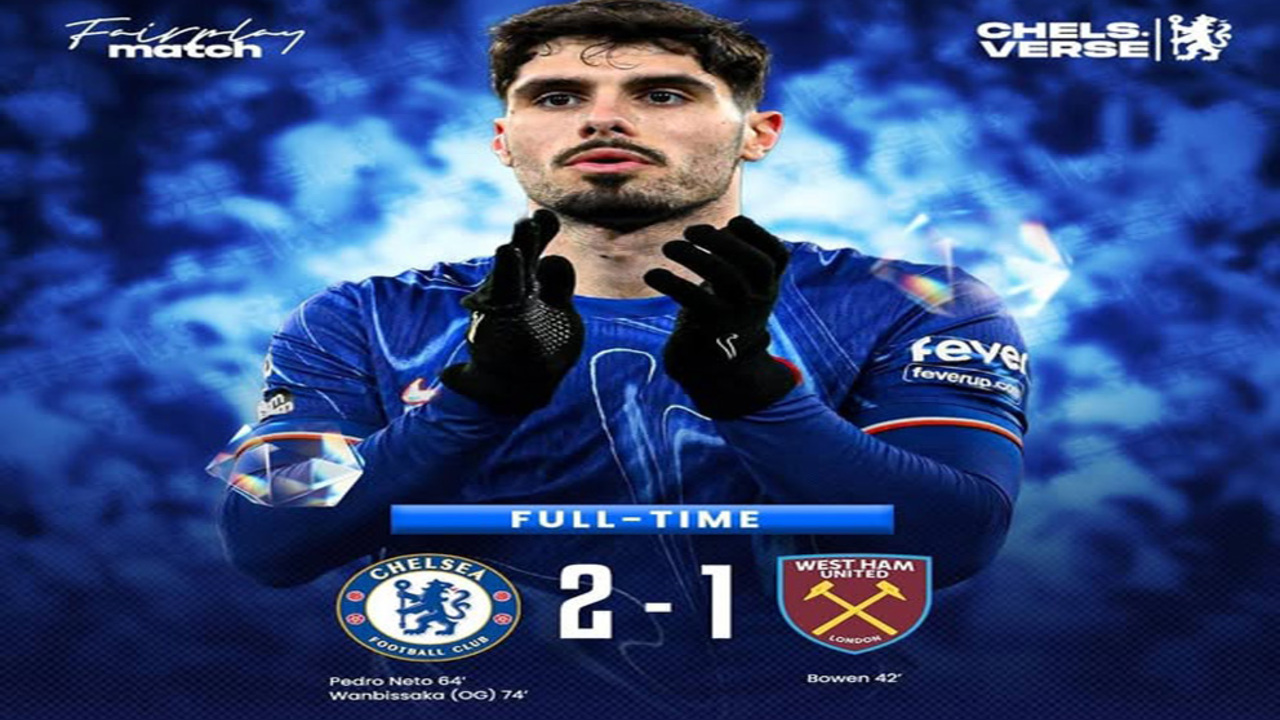 Chelsea ke Empat Besar! West Ham Kalah 2-1, Potter Pulang dengan Nestapa