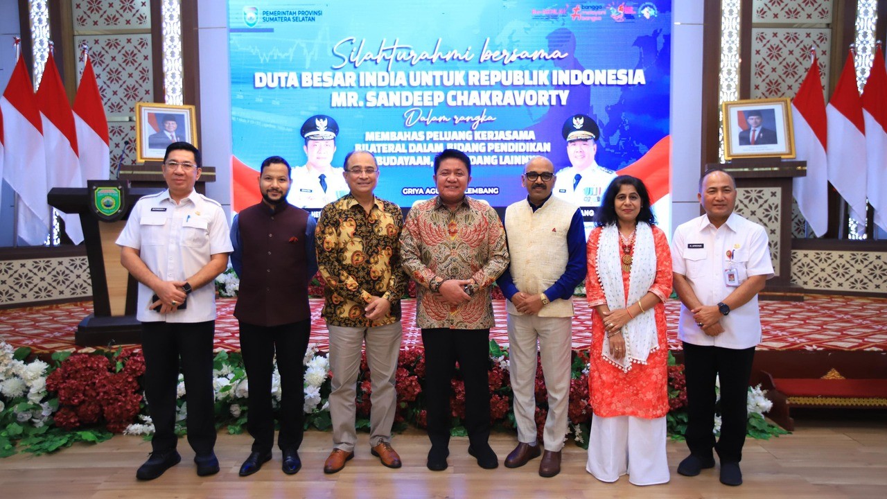 Bertemu Dubes India, Gubernur Herman Deru Dorong Ekspor Hilirisasi dan Program Pelatihan Pemuda Sumsel