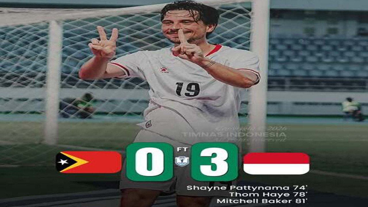 Hasil Piala AFF 2026: Indonesia 3-0 Timor Leste