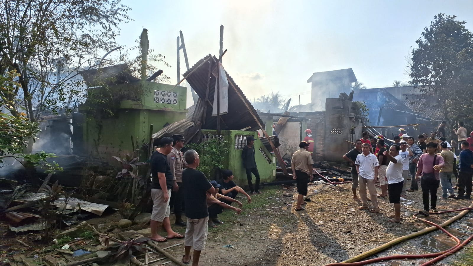 Empat Rumah Ludes Terbakar, Kerugian Capai Rp856 Juta