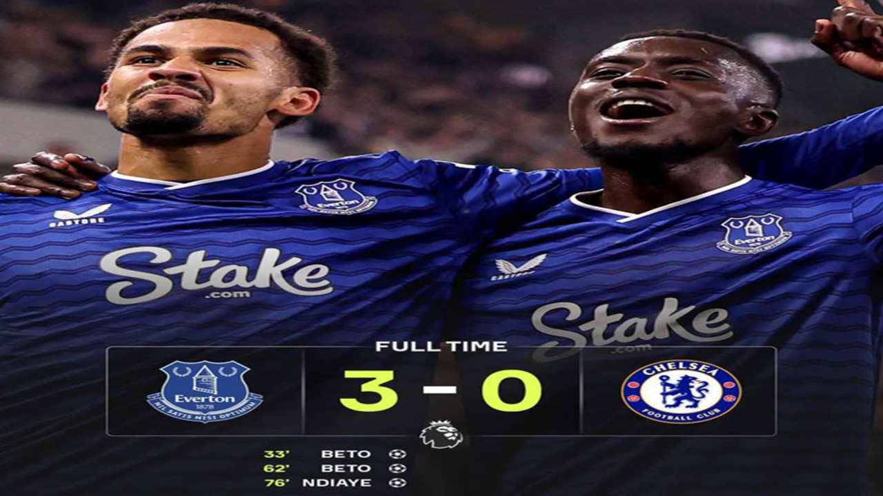 Hasil Liga Premier Inggris: Everton Bungkam Chelsea 3-0, The Blues Tersungkur.