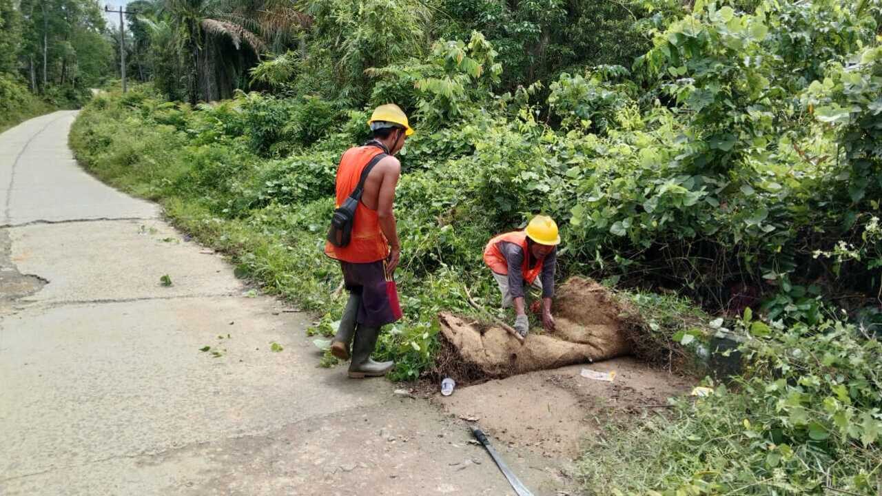 PUPR Maksimalkan Kegiatan Tebas Bayang di Ruas Jalan Tebing Bulang–Kertajaya