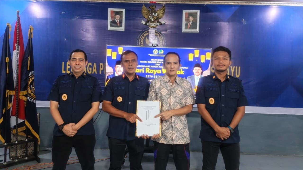 Hari Raya Waisak kepada 1 Orang Warga Binaan Dapat Remisi Khusus