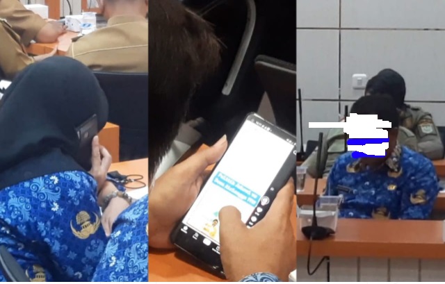 Waduh, Sejumlah Camat Abai Saat Rapat Evaluasi Karhutla, Ada yang Main HP, Ngobrol hingga Telponan