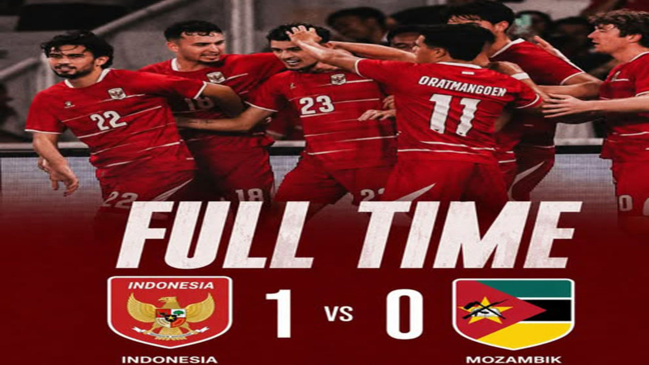 Indonesia Kalahkan Mozambik 1-0, Ranking FIFA Naik Lagi!