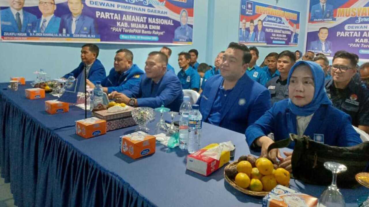 Musda Serentak, Izudin Efendi Pimpin PAN Muara Enim