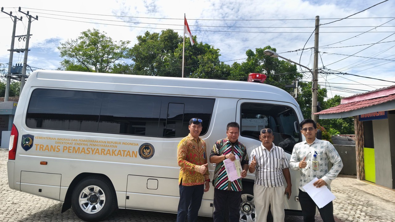 Rutan Baturaja Terima Mobil Dinas Trans Pemasyarakatan dari Direktorat Jenderal Pemasyarakatan