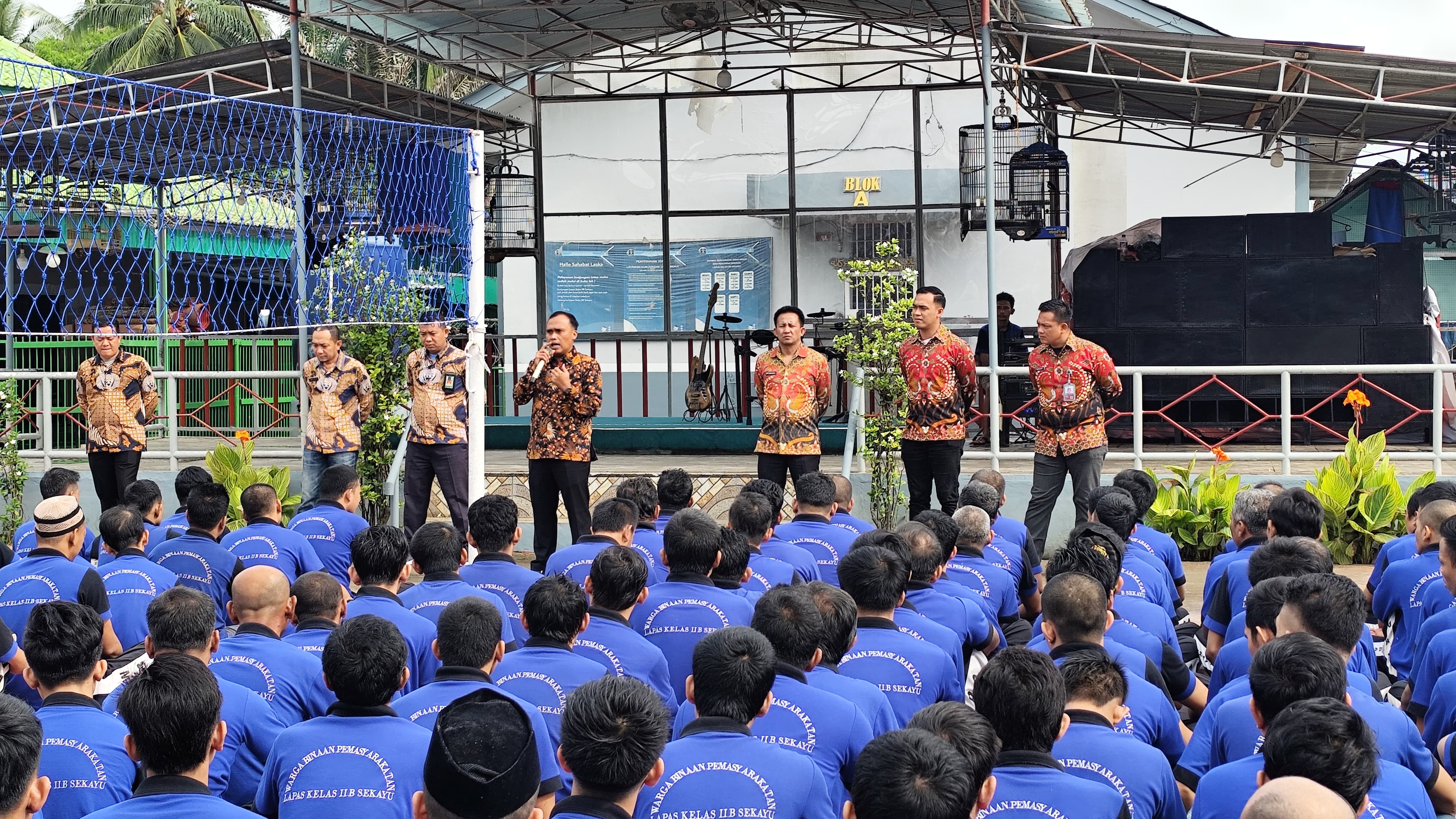 Kumpulkan Warga Binaan, Ini Arahan Kalapas Sekayu 