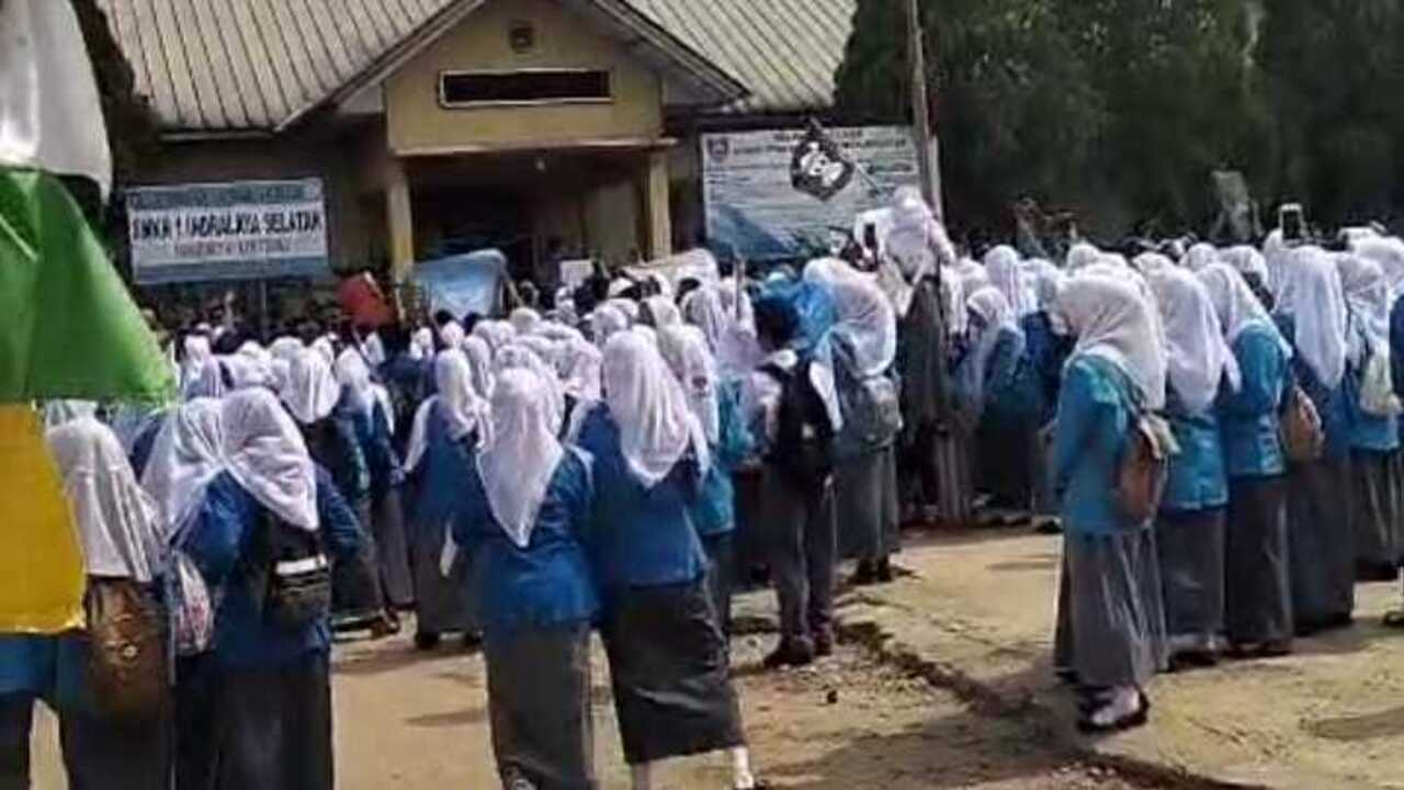 Siswa SMKN 1 Indralaya Selatan Demo Tuntut Kepala Sekolah Dicopot, Ada Dugaan Korupsi hingga Pelecehan Sekual 