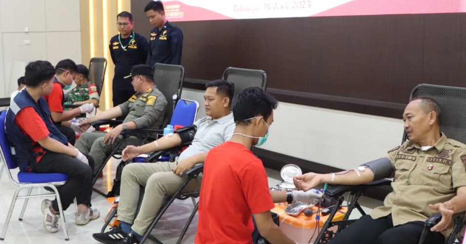 Polres OKU Bantu Penuhi Kebutuhan Darah di Kabupaten OKU