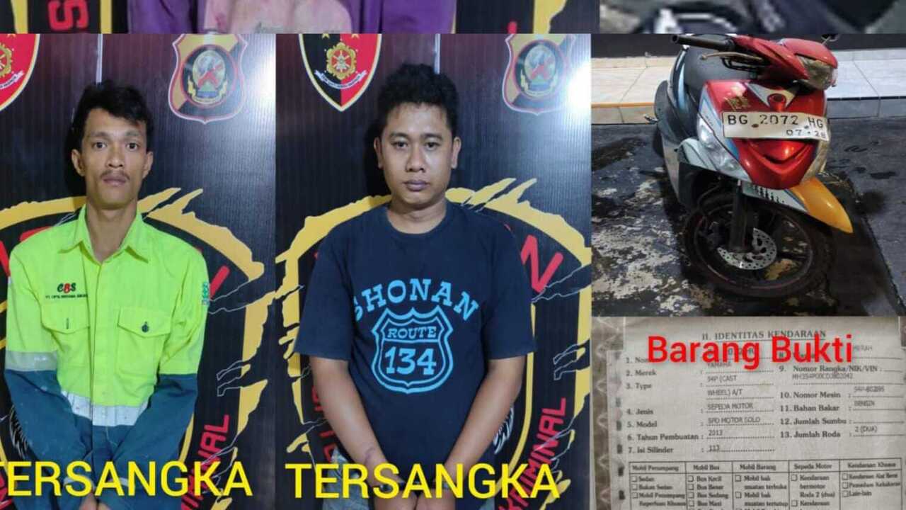 Komplotan Pencuri Kendaraan Bermotor si Lubuklinggau Diringkus, Ini Tampang Tersangka