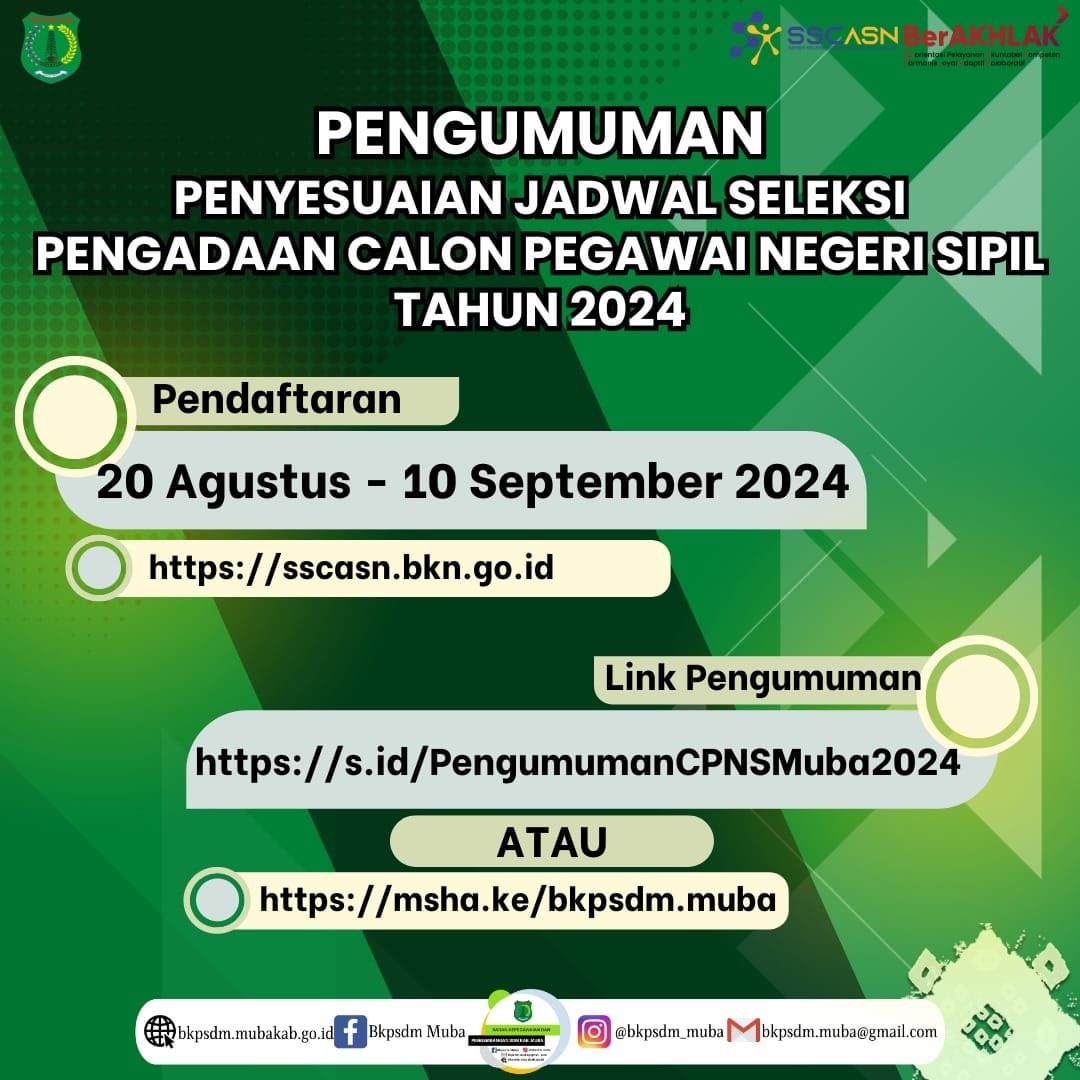 Pendaftaran CPNS 2024 diperpanjang Hingga 10 September 2024