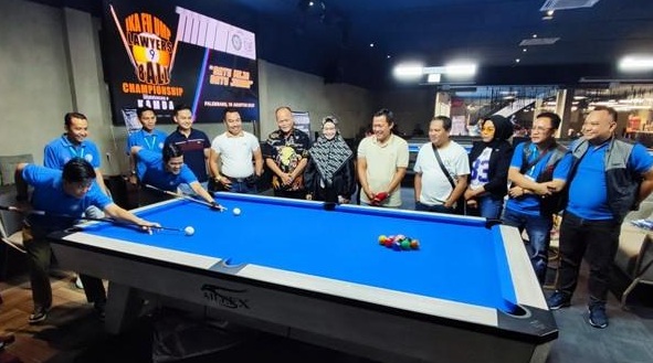 IKA FH UMP Gelar Turnamen Biliar Lawyers 9 Ball Championship: 64 Advokat se-Sumsel Adu Kemampuan
