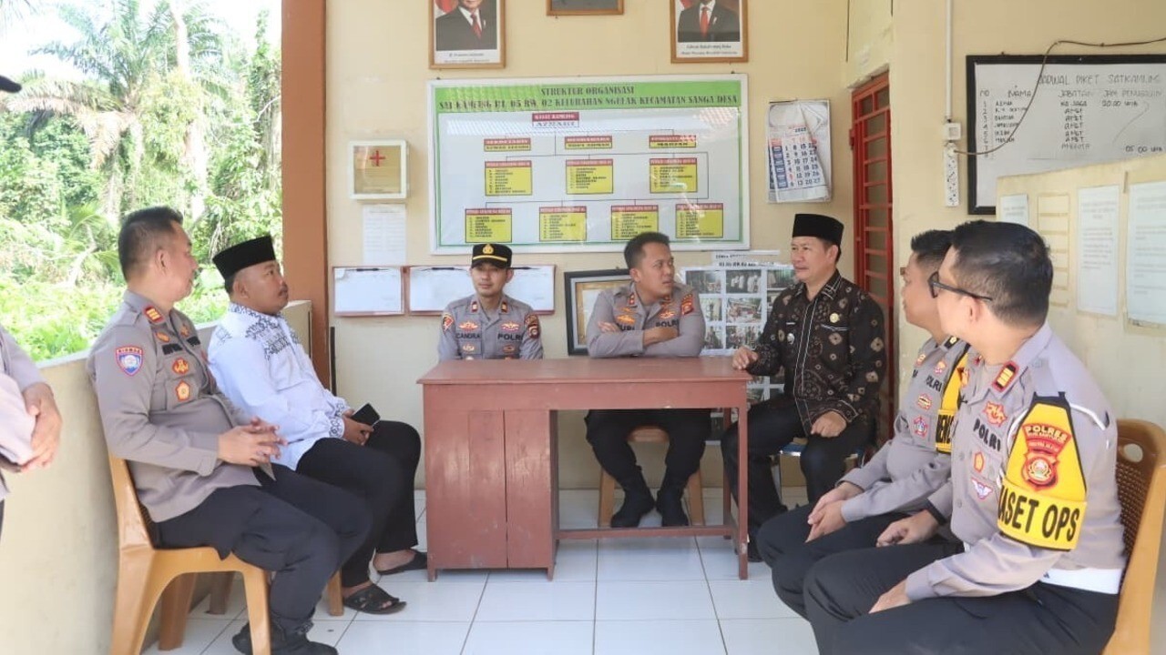 Kunker ke Polsek Sanga Desa, Ini Pesan Kapolres Muba...