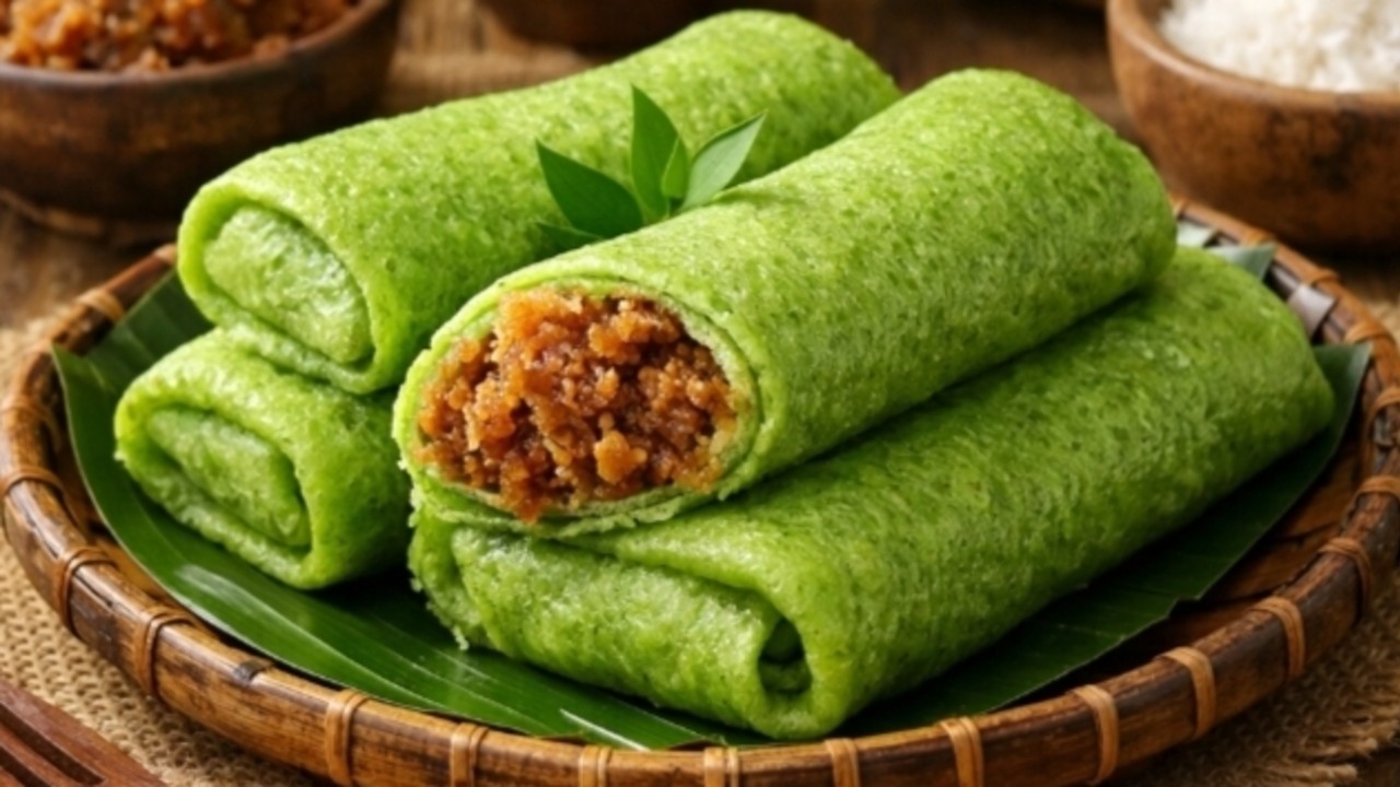 Dadar Gulung Unti Kelapa, Jajanan Tradisional Sederhana yang Selalu Bikin Rindu