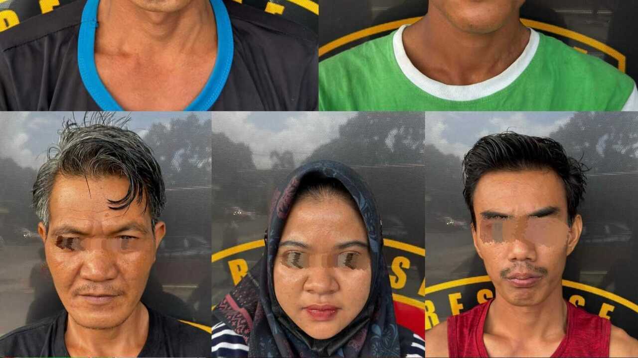 Lima Buruh Toko Budi Mega Prabumulih Kompak Gelapkan Puluhan Karung Beras, Dibekuk Tekab Prabu