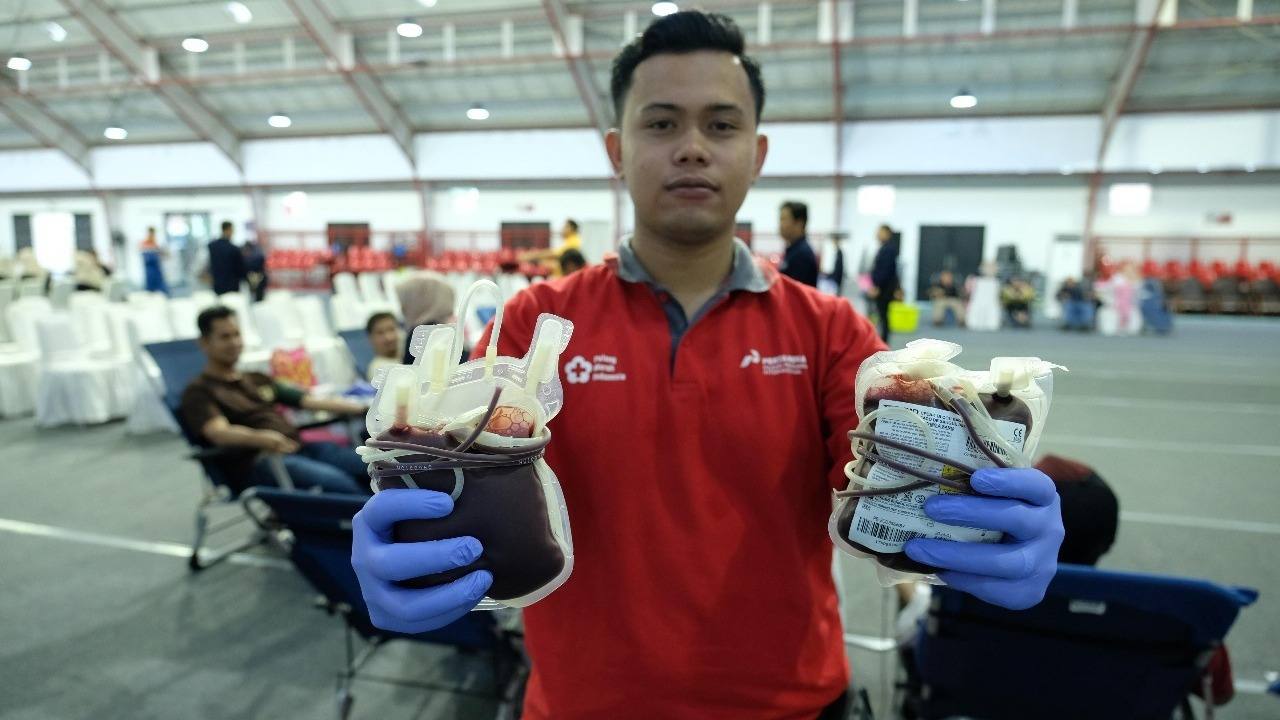 Dari 312 Pekerja Kilang Pertamina Plaju, untuk 109 liter Darah Bagi Kemanusiaan