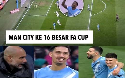 Hasil Manchester City 2-0 Salford: Man City Singkirkan Salford dan Amankan Tiket Round 5 FA Cup.