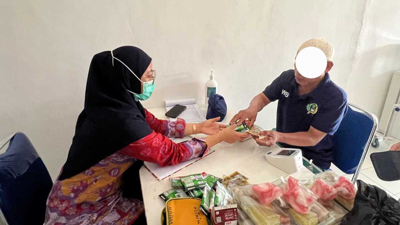 Rutan Baturaja Rutin Gelar Pemeriksaan Kesehatan Bagi Warga Binaan Lansia