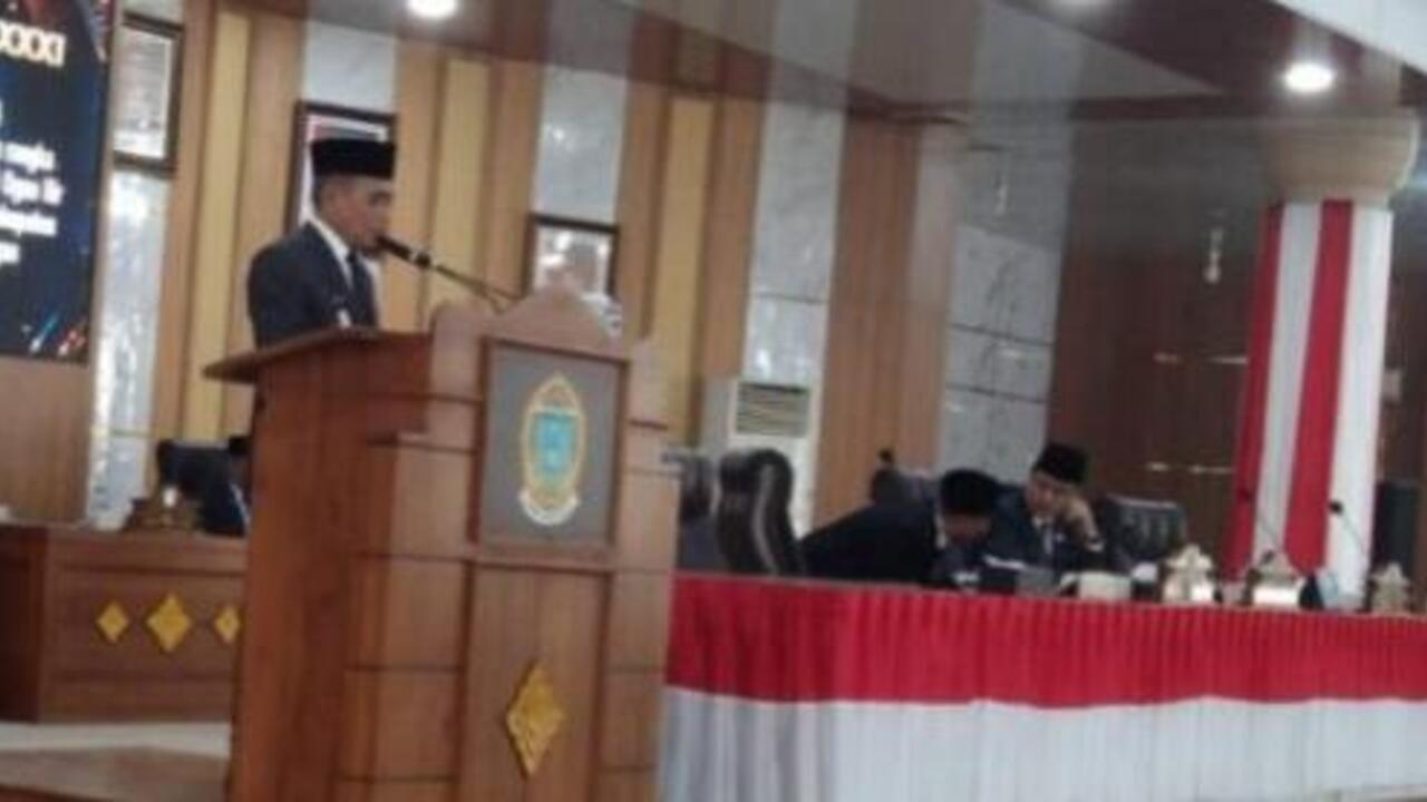 Wabup Ardani Sampaikan Nota Penjelasan Raperda di Paripurna DPRD Ogan Ilir