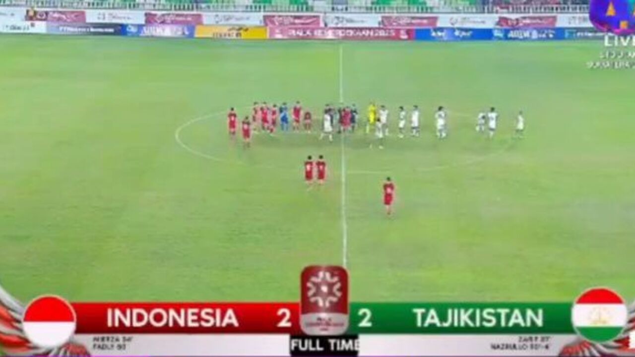 Hasil Indonesia U17 vs Tajikistan: Ditahan Tajikistan 2-2 di Piala Kemerdekaan 2025