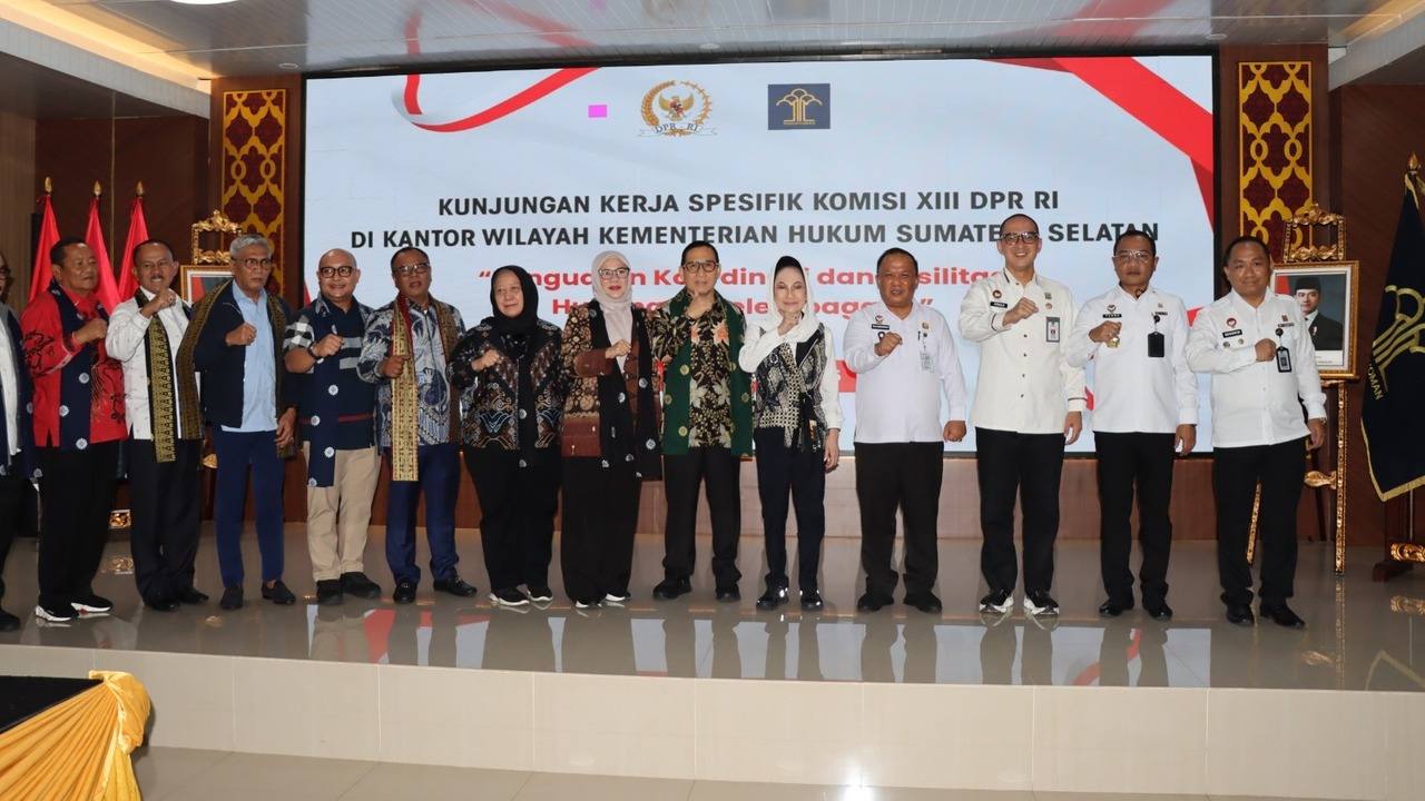 DPR RI Apresiasi Upaya Kanwil Kemenkum Sumsel Tingkatkan Kualitas Layanan Administrasi Hukum