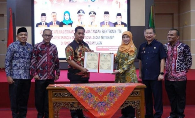 Gerakan Tertip Arsip Pemkab Banyuasin Launching Aplikasi SRIKANDI 