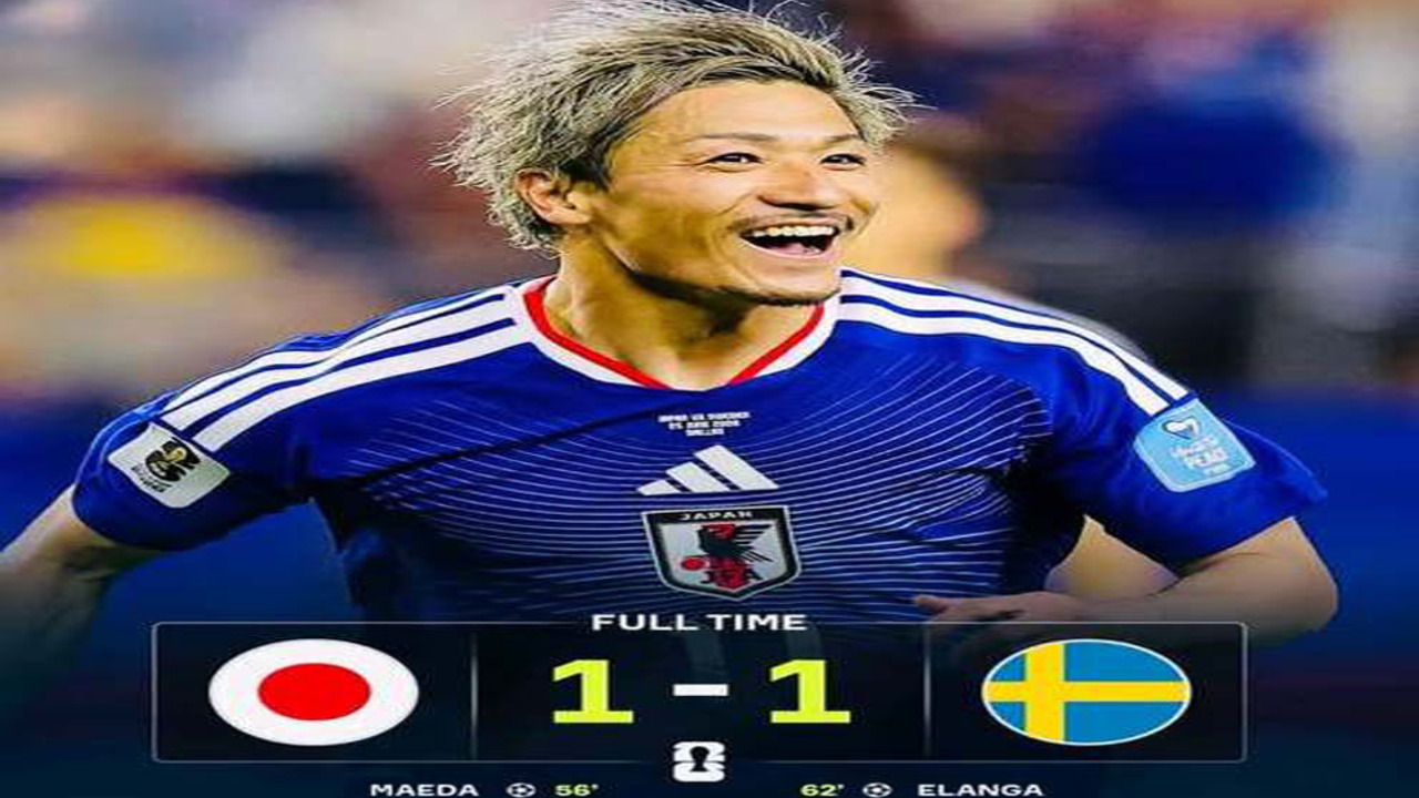 Piala Dunia 2026 : Jepang Tahan Imbang Swedia 1-1. 