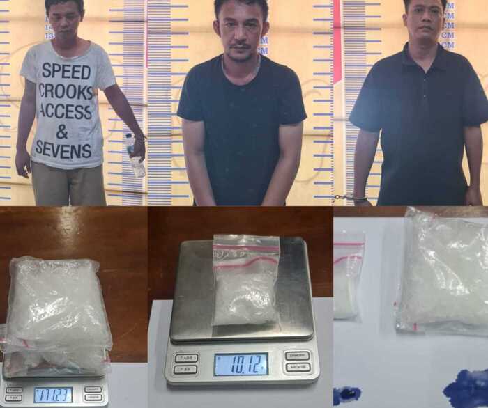 Bawa Narkoba Jenis Sabu, Tiga Pria asal Palembang dan Kayu Agung Ditangkap Polisi