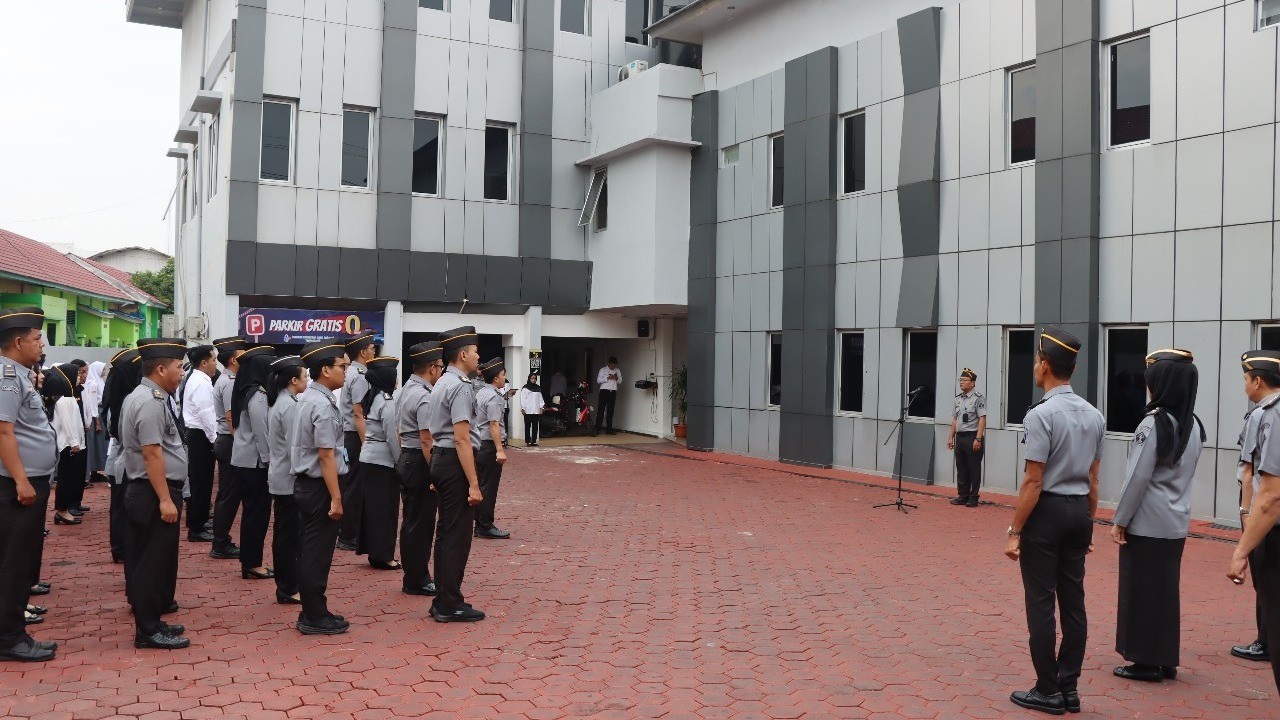 Kemenkum Sumsel Tekankan Pentingnya Disiplin dalam Apel Pagi Pegawai