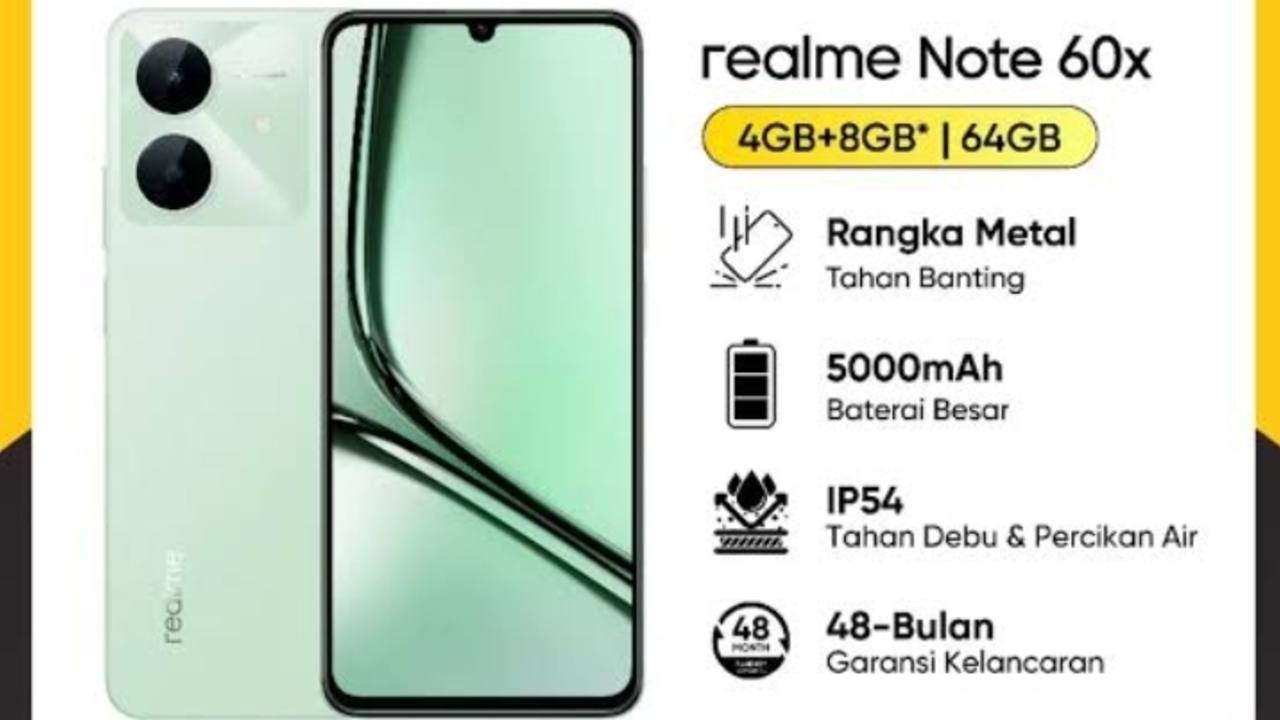 Layar realme Note 60x Hadirkan Pengalaman Visual 90Hz yang Nyaman di Mata