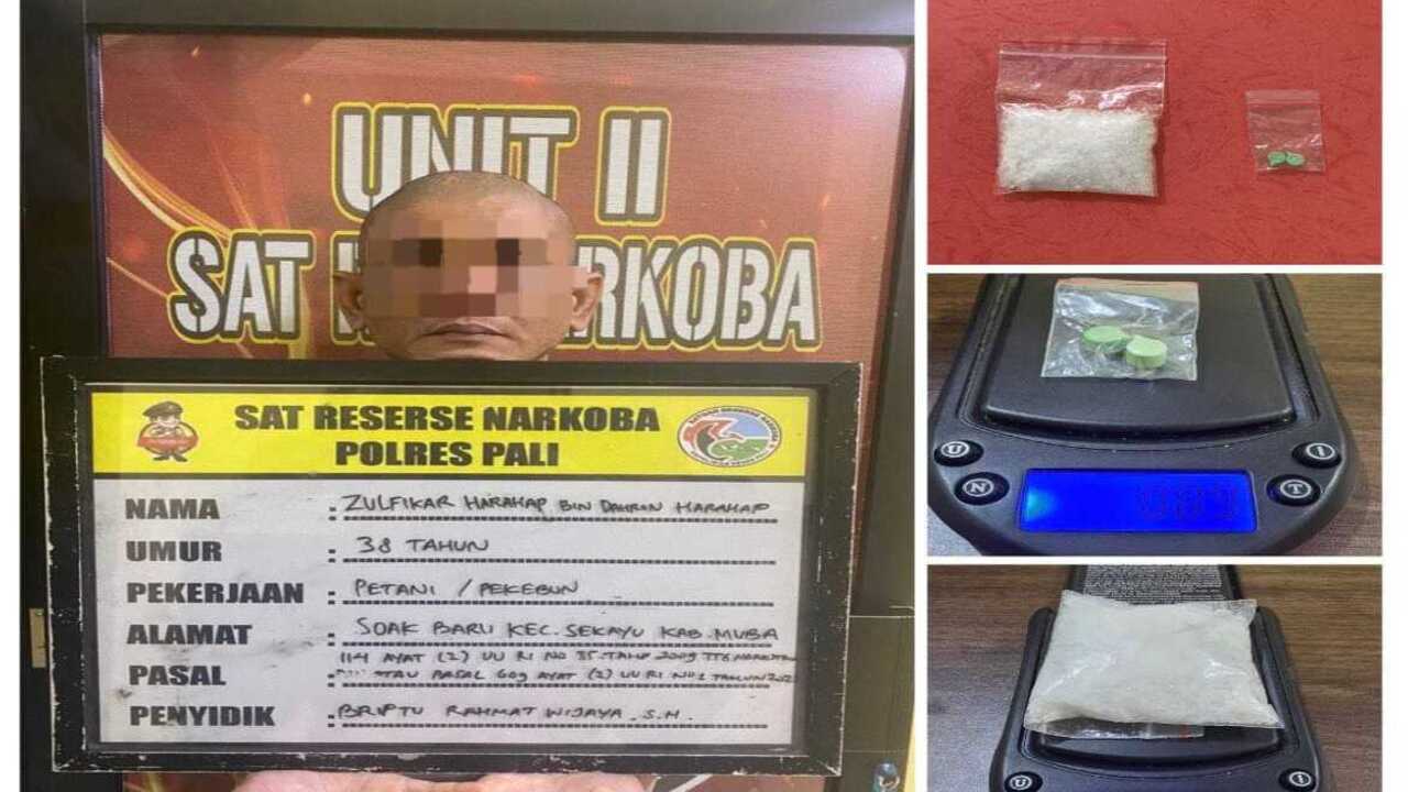 Kira Pembeli Biasa, Ternyata Polisi: Pengedar Sabu 25 Gram di PALI Ditangkap Saat Transaksi