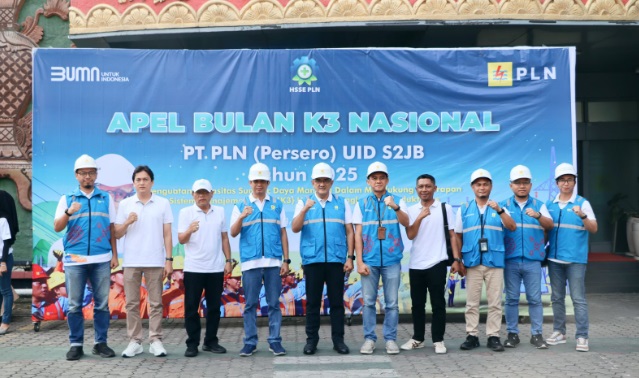 PLN UID S2JB Gelar Apel Peringatan Bulan K3 Nasional 2025