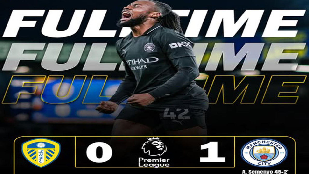 Hasil Leeds vs Man City 0-1: The Citizens Kirim Sinyal Bahaya ke Arsenal.
