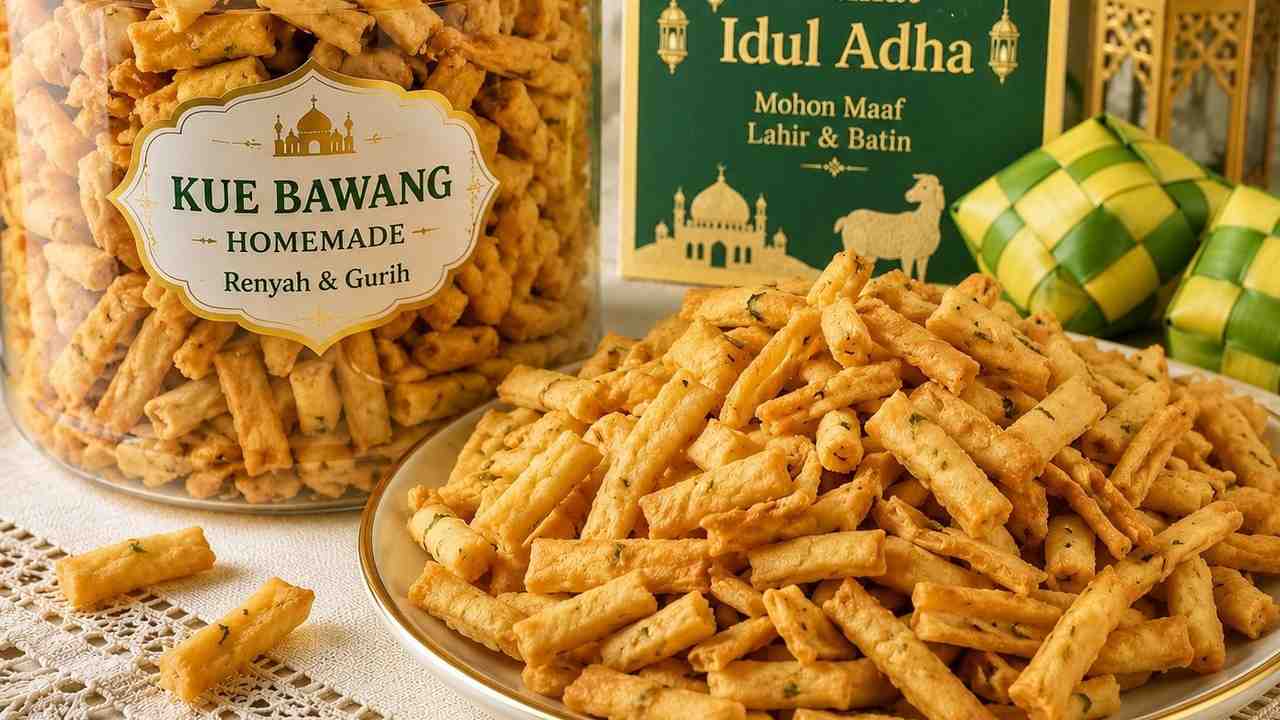 Gurih dan Renyah, Begini Cara Membuat Kue Bawang Homemade untuk Isi Toples Lebaran