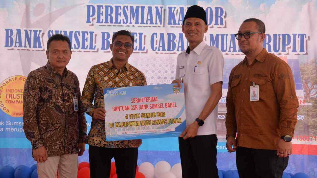 Bank Sumsel Babel Resmikan Relokasi Kantor Cabang Muara Rupit 