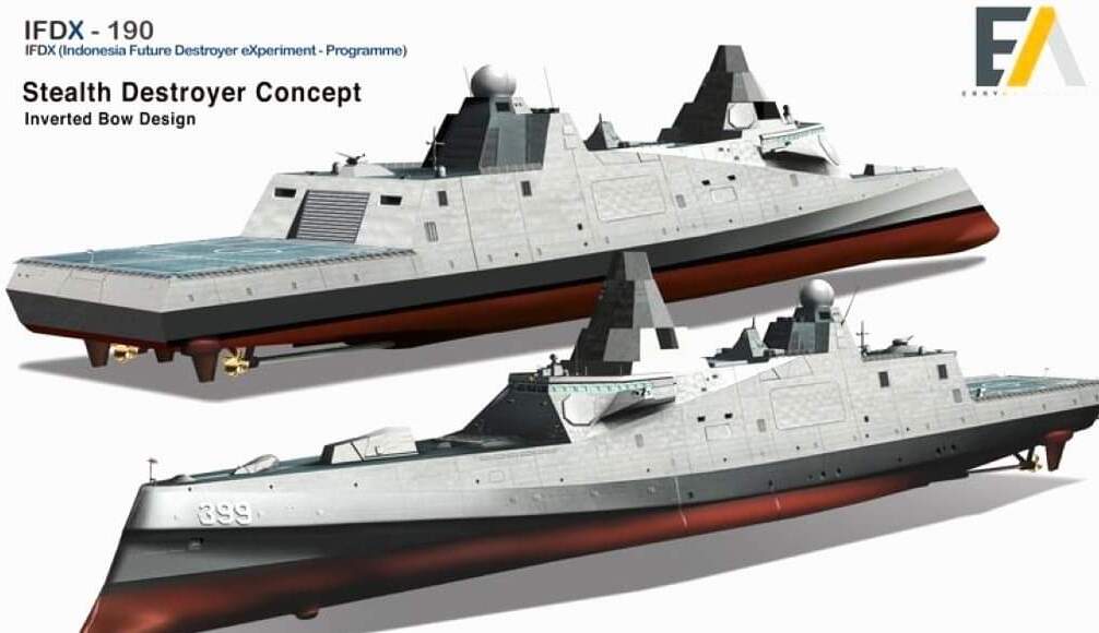 Indonesia Harus Bisa Membangun Kapal Perang Destroyer Siluman