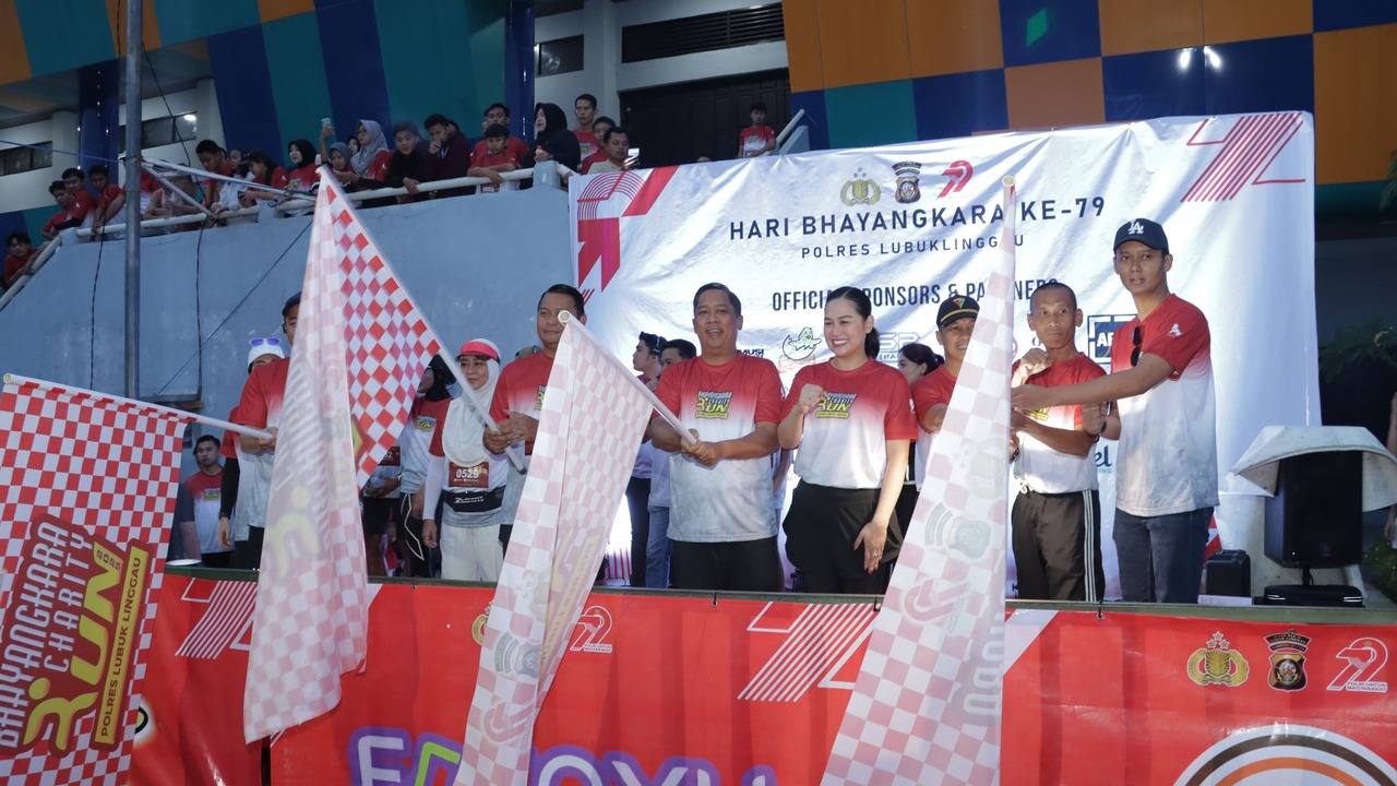 Bhayangkara Charity Run Polres Lubuk Linggau Gaungkan Semangat Sehat, Sinergi dan Sosial