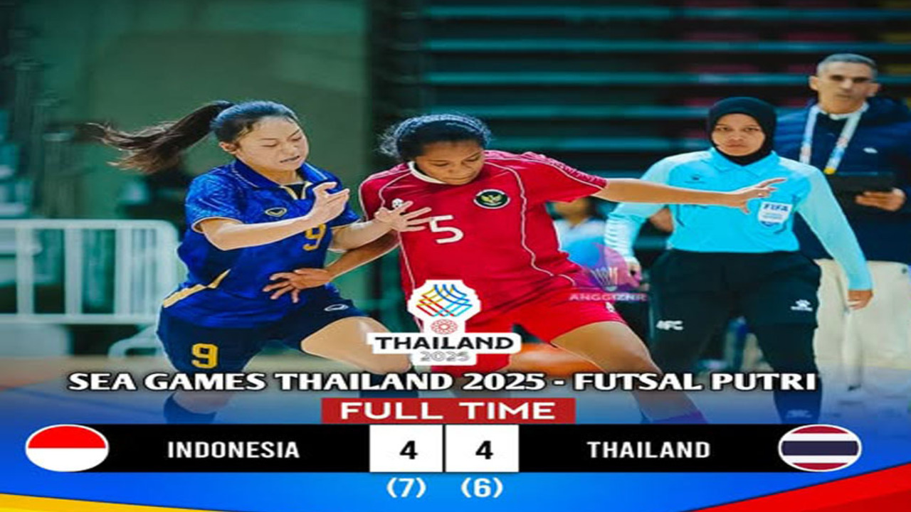 SEA Games 2025: Sejarah! Timnas Futsal Putri Indonesia Lolos Final, Usai Singkirkan Thailand.