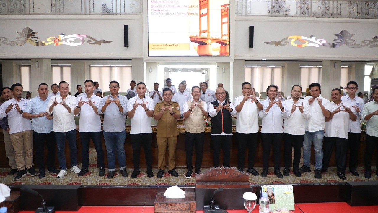 Pemkot Palembang Gandeng Pengusaha Dorong Percepatan Sensus Ekonomi 2026