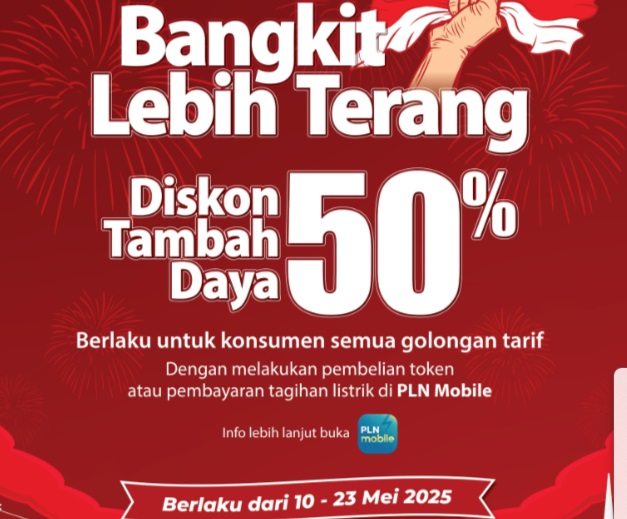 Segera Manfaatkan! Promo Tambah Daya Listrik Diskon 50 Persen