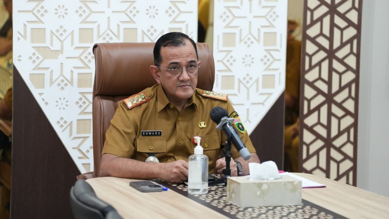 Sekda Sumsel Edward Candra Ikuti Rakornas Pengendalian Inflasi 2026 dan Evaluasi Program 3 Juta Rumah