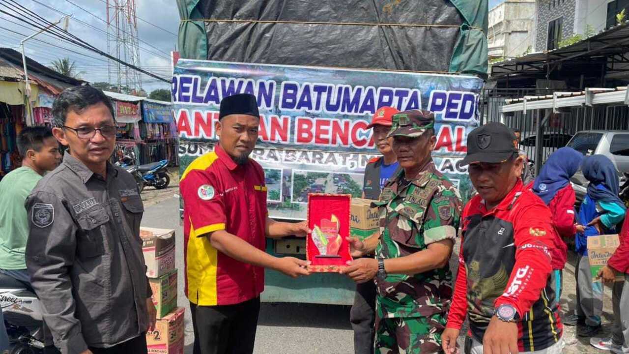 Bantuan Relawan Batumarta OKU Tiba di Lokasi Bencana Alam