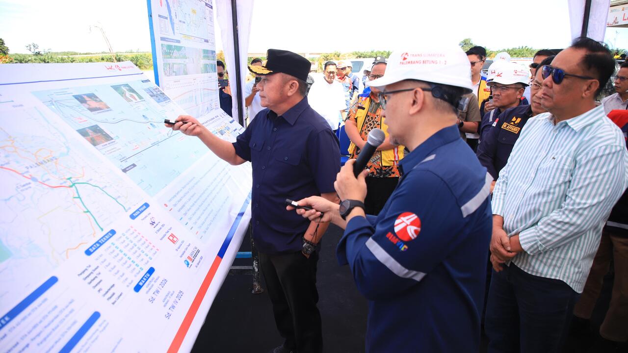 Herman Deru Tinjau Tol Palembang-Betung, Siap Jadi Jalur Alternatif Pemudik?