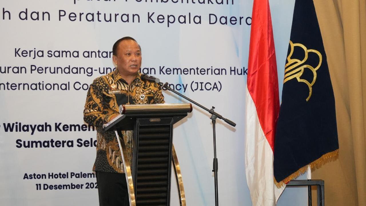 Bersama JICA, Kemenkum Sumsel Tingkatkan Kualitas Peraturan Daerah